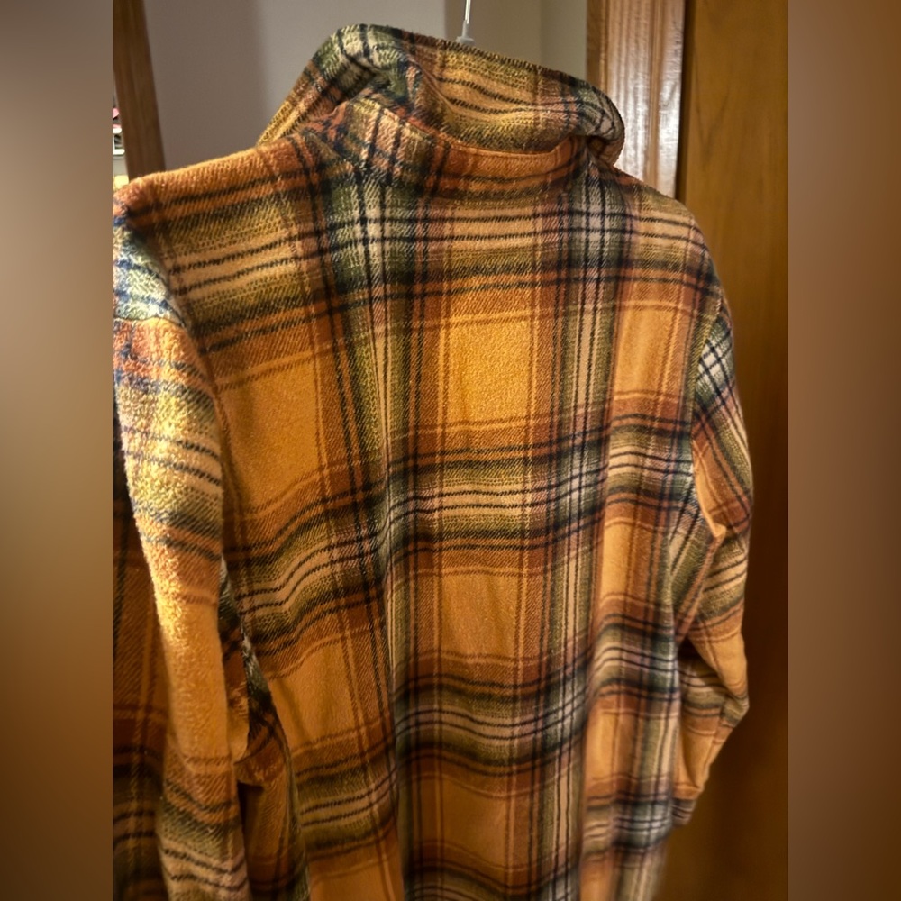 Plaid Long Sleeve Shirt Dress- MEDIUM - Picture 2 of 5